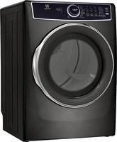 Electrolux - 8.0 Cu. Ft. Stackable Electric Dryer with Steam and LuxCare Dry System - Titanium - Angle