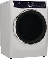 Electrolux - 8.0 Cu. Ft. Stackable Electric Dryer with Steam and Balanced Dry - White - Angle