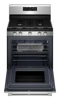 Maytag - 5.0 Cu. Ft. Gas Range with Air Fry for Frozen Food and Air Fry Basket - Stainless Steel - Angle