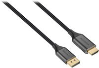 Insignia™ - 10' DisplayPort to HDMI Cable - Black - Angle