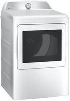 GE Profile - 7.4 Cu. Ft. Smart Electric Dryer with Sanitize Cycle and Sensor Dry - White - Angle