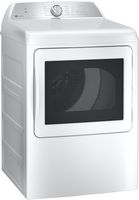 GE Profile - 7.4 Cu. Ft. Smart Gas Dryer with Sanitize Cycle and Sensor Dry - White - Angle