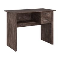 CorLiving - Kingston Rustic Two Drawer Desk - Brown - Angle