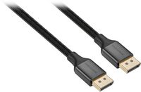 Insignia™ - 6' DisplayPort Cable - Black - Angle