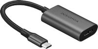 Insignia™ - USB-C to HDMI Adapter - Black - Angle