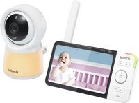 VTech - Smart Wi-Fi Video Baby Monitor w/ 5” HC Display and 1080p HD Camera, Built-in night light... - Angle