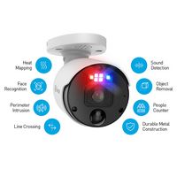 Swann - Professional Security Add-On Bullet Camera, PoE NVR 4K HD Video, Indoor/Outdoor 2-Way Tal... - Angle