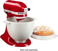 KitchenAid - Bread Bowl with Baking Lid - Grey Speckled - Angle