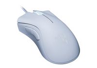 Razer - DeathAdder Essential Wired Optical Gaming Mouse - Wired - White - Angle