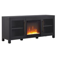 Camden&Wells - Foster Crystal Fireplace TV Stand for TVs Up to 65