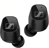 Sennheiser - CX Plus True Wireless Earbud Headphones - Black - Angle