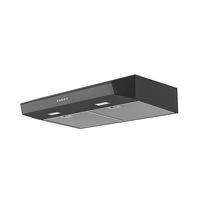 Zephyr - 30 inches - Convertible - Under cabinet Range Hood - Black Stainless Steel - Angle