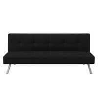 Serta - Cali Convertible Sofa in - Black - Angle