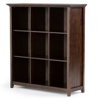 Simpli Home - Acadian 9 Cube Bookcase and Storage Unit - Brunette Brown - Angle