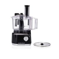 Hamilton Beach - 8 Cup Food Processor with Built-In Bowl Scraper - Black - Angle