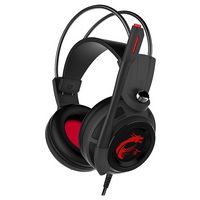 MSI - DS502 Wired Gaming Headset - Black - Angle