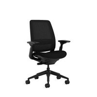 Steelcase - Series 2 3D Airback Chair with Black Frame - Onyx/Licorice - Angle