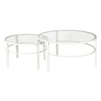 Camden&Wells - Gaia Nesting Coffee Table Set - White - Angle