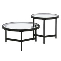 Camden&Wells - Quentin Nesting Coffee Table (set of 2) - Blackened Bronze - Angle