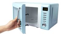 Haden - 700-Watt .7 cubic. foot Microwave with Settings and Timer - Turquoise - Angle