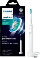 Philips Sonicare - 1100 Power Toothbrush, Rechargeable Electric Toothbrush - White Grey - Angle