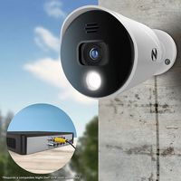Night Owl - Wired Add On 4K Ultra HD Spotlight Cameras with Audio (2-Pack) - White/Black - Angle