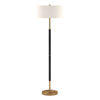 Camden&Wells - Simone Floor Lamp - Matte Black/Brass - Angle