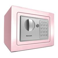 Honeywell - .15 Cu. Ft. Compact Security Safe with Digital Lock - Pink - Angle