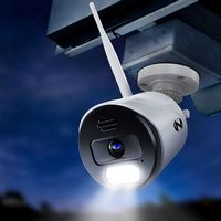 Night Owl - Indoor/Outdoor Wireless IP 4K HD Spotlight Security Camera - White - Angle