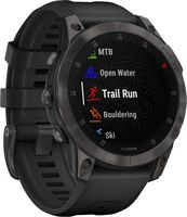 Garmin - epix (Gen 2) GPS Smartwatch 47mm Fiber-reinforced polymer - Titanium - Angle