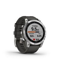 Garmin - fēnix 7 GPS Smartwatch 47 mm Fiber-reinforced polymer - Silver - Angle