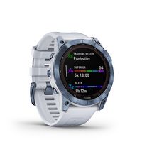 Garmin - fēnix 7X  Sapphire Solar GPS Smartwatch 51 mm Fiber-reinforced polymer - Mineral Blue DL... - Angle