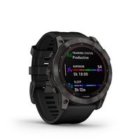Garmin - fēnix 7X  Sapphire Solar GPS Smartwatch 51 mm Fiber-reinforced polymer - Carbon Gray DLC... - Angle