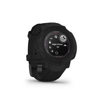 Garmin - Instinct 2 Solar Tactical Edition 45mm Smartwatch Fiber-reinforced Polymer - Black - Angle