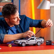 LEGO - Back to the Future Time Machine 10300 Toy Building Kit for Adults (1,856 Pieces) - Angle