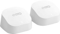 eero - 6+ AX3000 Dual-Band Mesh Wi-Fi 6 System (2-pack) - White - Angle