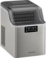 Insignia™ - Portable Clear Ice Maker with Auto Shut-off - Stainless Steel - Angle