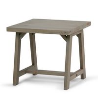Simpli Home - Sawhorse End Table - Distressed Grey - Angle