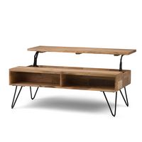 Simpli Home - Hunter Lift Top Coffee Table - Natural - Angle