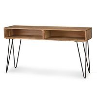 Simpli Home - Hunter Console Sofa Table - Natural - Angle