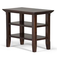 Simpli Home - Acadian Narrow Side Table - Brunette Brown - Angle