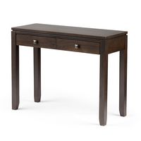Simpli Home - Cosmopolitan Console Sofa Table - Mahogany Brown - Angle