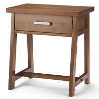 Simpli Home - Sawhorse Bedside Table - Medium Saddle Brown - Angle