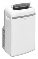 SPT - 13,500BTU Portable Air Conditioner – Cooling & Heating (SACC: 10,000BTU) - White - Angle
