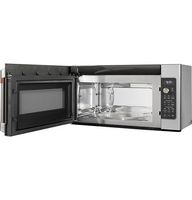 Café - 1.7 Cu. Ft. Convection Over-the-Range Microwave with Air Fry - Matte White - Angle
