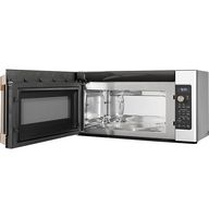 Café - 1.7 Cu. Ft. Convection Over-the-Range Microwave with Air Fry - Stainless Steel - Angle