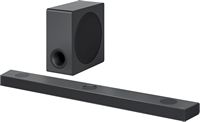 LG - 5.1.3 Channel Soundbar with Wireless Subwoofer, Dolby Atmos and DTS:X - Black - Angle