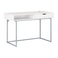 CorLiving - Auston 1-Drawer Desk - White - Angle