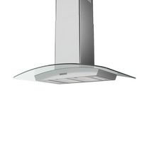 Zephyr - 30 inches - Convertible - Island Range Hood - Stainless Steel/Glass - Angle