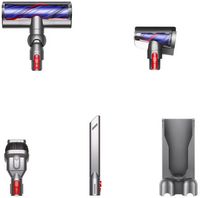 Dyson - V8 Cordless Vacuum with 6 accessories - Silver/Nickel - Angle